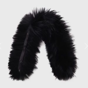 NWT Bogner Faux Fur Hood Trim - BLACK